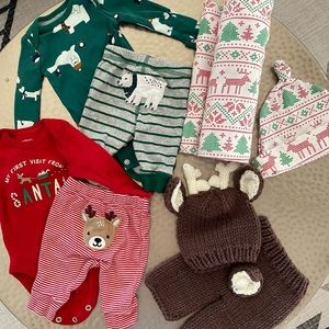 NWOT Christmas Newborn Baby Bundle
